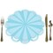 Big Dot of Happiness Blue Stripes - Simple Party Round Table Decorations - Paper Chargers - Place Setting For 12
